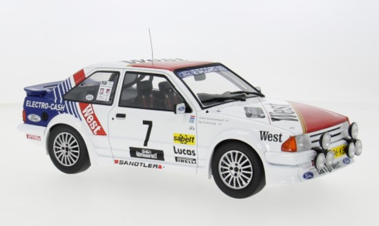 Ford Escort Mk.III RS Turbo No.7 Haspengouw Rally 1985 Andervang/Schoonenwolf - 1:18